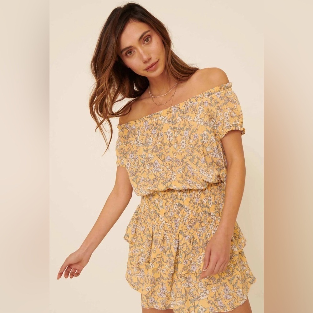 Promesa Butterfly Beauty Ruffled Floral Skort Romper size M (A2 new
